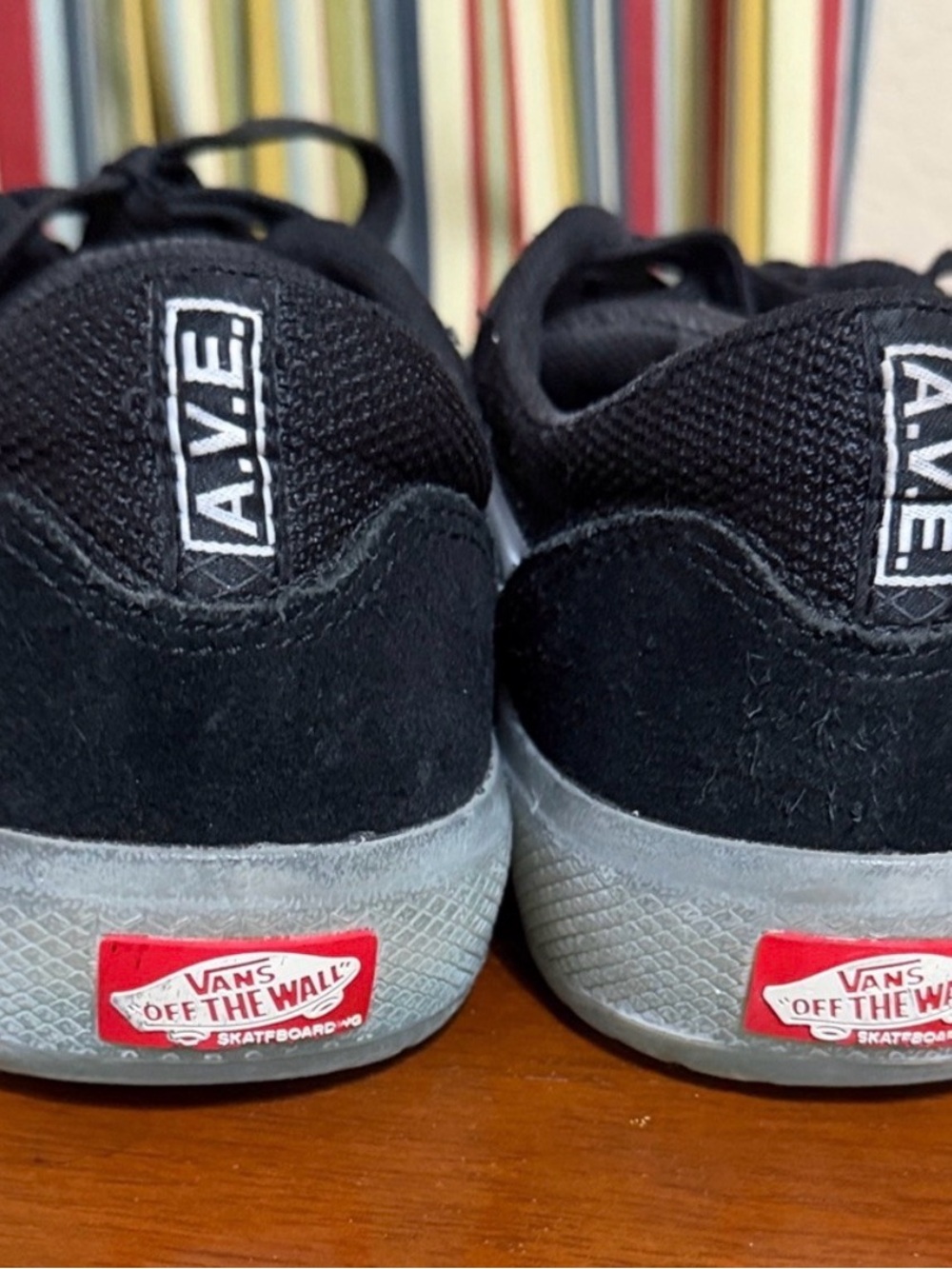 Rare Men’s Vans Men's A.V.E. Size 8 Classic Black and White Skateboarding Show - Picture 3 of 13